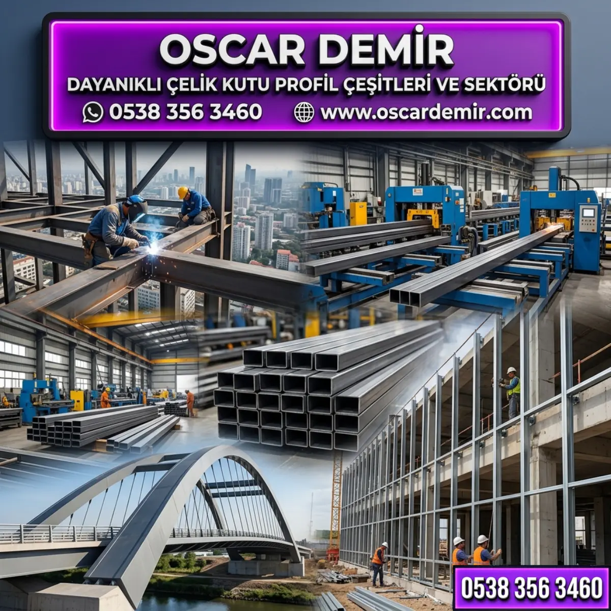 DAYANIKLI ÇELİK KUTU PROFİL ÇEŞİTLERİ VE SEKTÖRÜ
