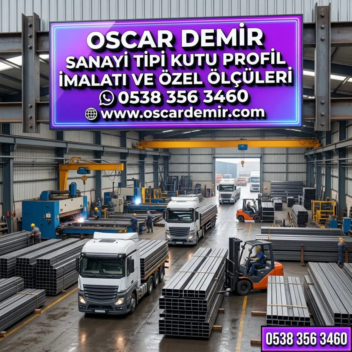 SANAYİ TİPİ KUTU PROFİL İMALATI VE ÖZEL ÖLÇÜLERİ